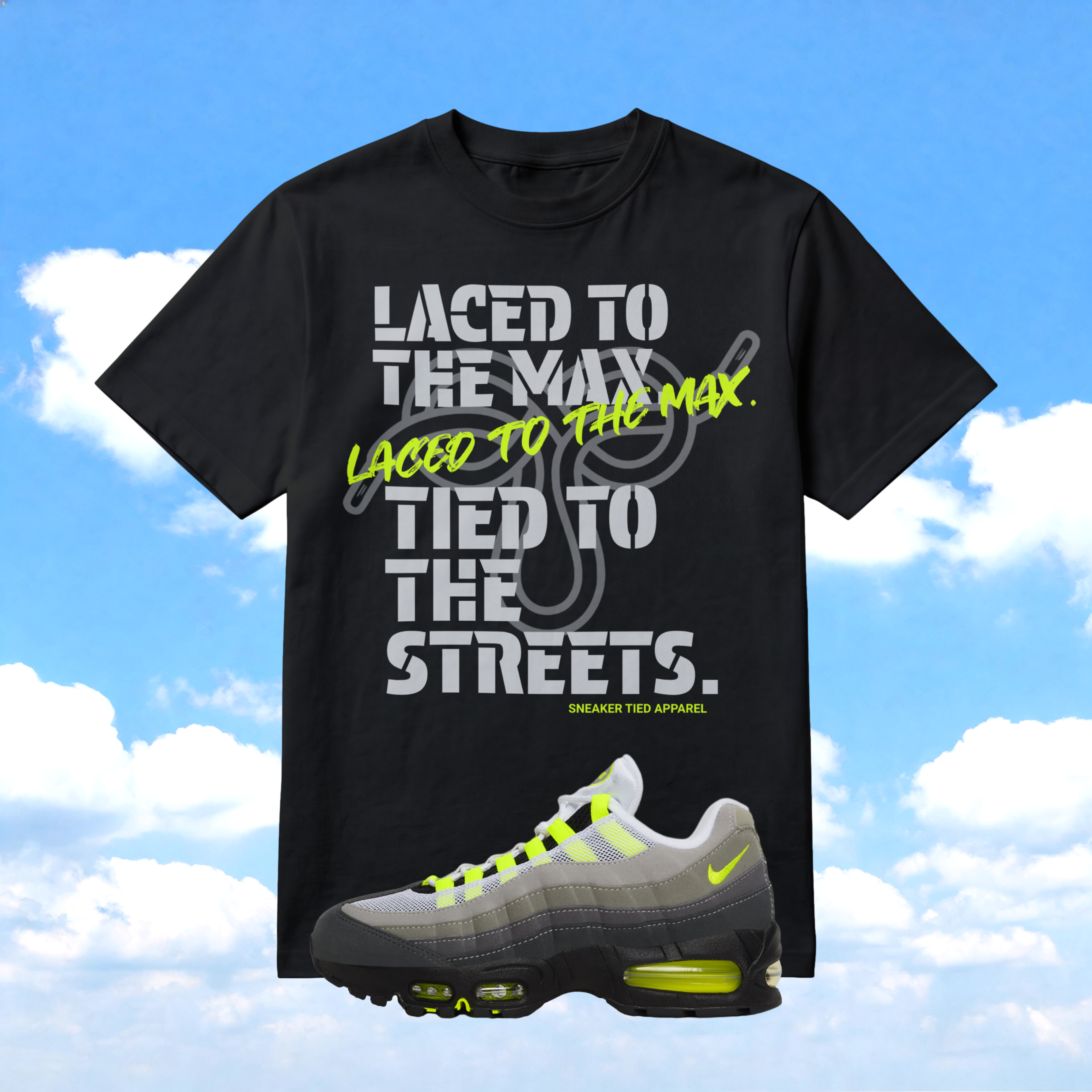 Air Max 95 OG Neon Sneaker Match T-Shirt | Sneaker Tied Apparel